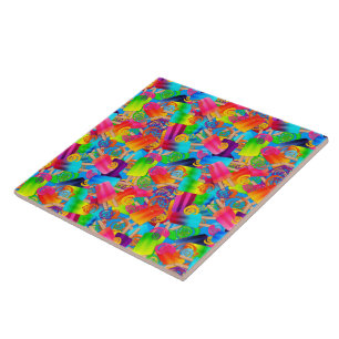 CKC-Crazy-Kids-Collection-Popsicle Swirls, Blue- Ceramic Tile