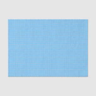CKC-Gingham 1-Pastel Blue-White-TISSUE WRAP PAPER