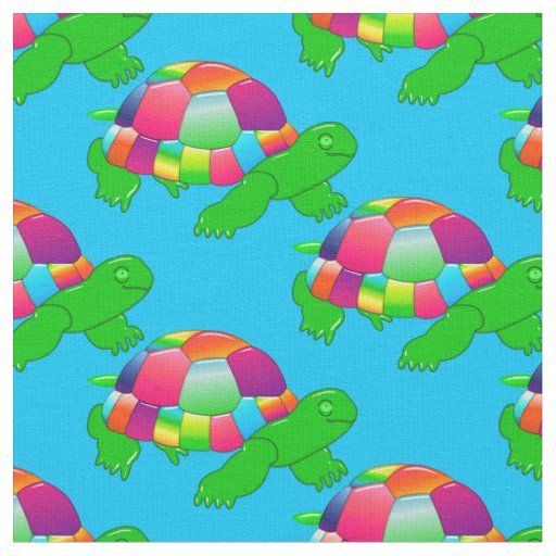 CKC-Lil Glass Turtle, blue-Fabric Fabric