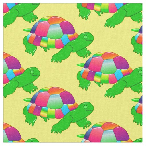 CKC-Lil Glass Turtle, Yellow-Fabric Fabric