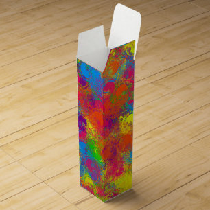 CKC Paint Can Florals-WINE GIFT BOX