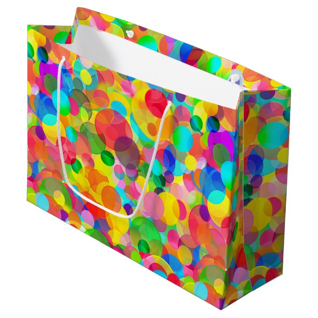 CKC Party Dots-GIFT BAG L (Front Angled)