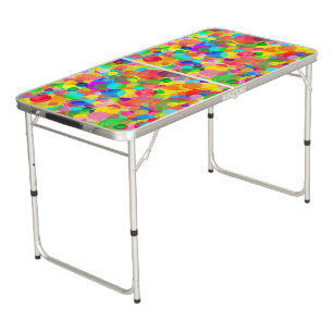 CKC Party Dots-Tailgate Ping Pong Table