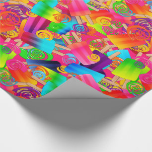CKC Popsicle Swirls, PINK-Gift Wrapping Paper