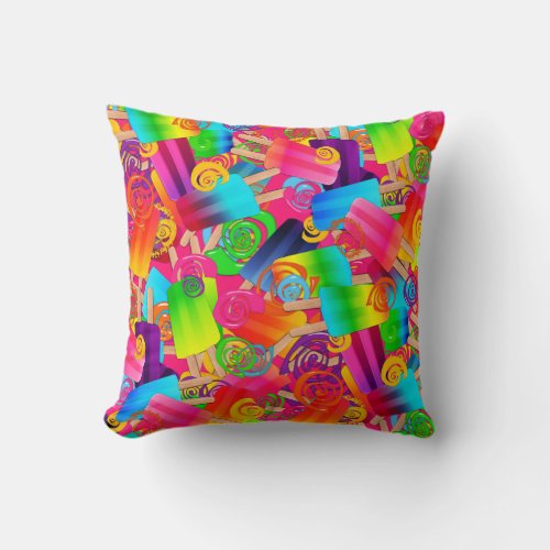 CKC Popsicle Swirls PINK_SQ THROW PILLOW