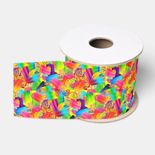 CKC Popsicle Swirls,Yellow-Grosgrain Ribbon Spool