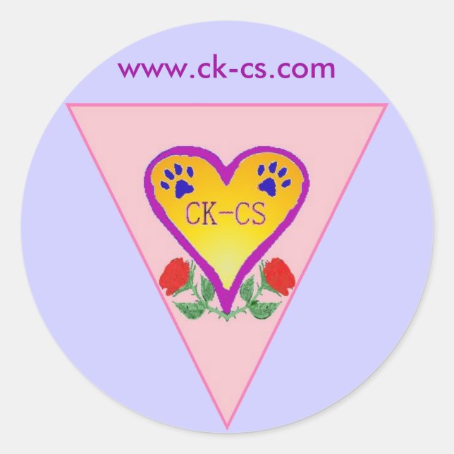 ckcs design logo KMF round sticker (Front)