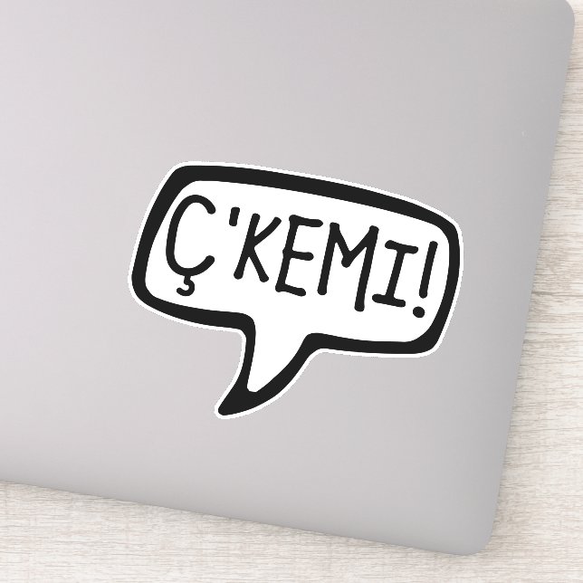 Ç'Kemi! Tosk Albanian Word For Hi, Hey, What’s Up Sticker (Detail)