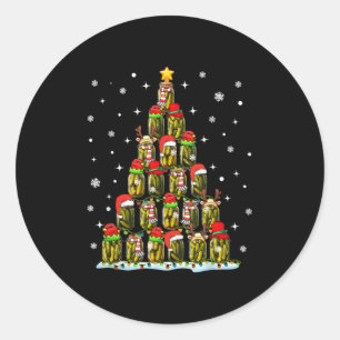 Ckle Lover Christmas Pajama Ckles Jar Xmas Uni-fam Classic Round Sticker