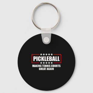 Ckleball Making Tennis Courts Great Again Funny  Keychain