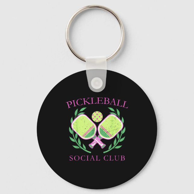 Ckleball Social Club Enthusiasts _ Fun Srt Lovers  Keychain (Front)