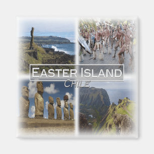 CL0026 America, Chile, Easter Island, Fridge Magnet