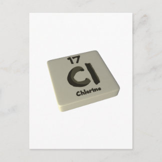 Cl Chlorine Postcard