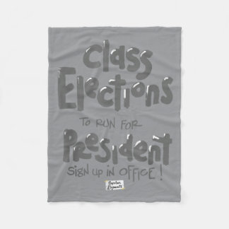 Cl Elections Sch Text Fleece Blanket
