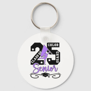 Cl Of 2025 Color Guard Senior 2025 Senior Color Gu Keychain