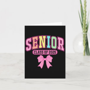 Cl Of 2025 Coquette Senior 2025 Graduation Back To Card