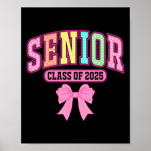 Cl Of 2025 Coquette Senior 2025 Graduation Back To Poster