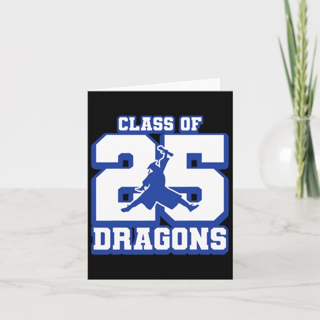 Cl Of 2025 Dragons Graduation B  Card (Front)