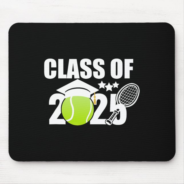 Cl Of 2025 Graduation Senior Tennis Player Gifts  Mouse Pad (Front)