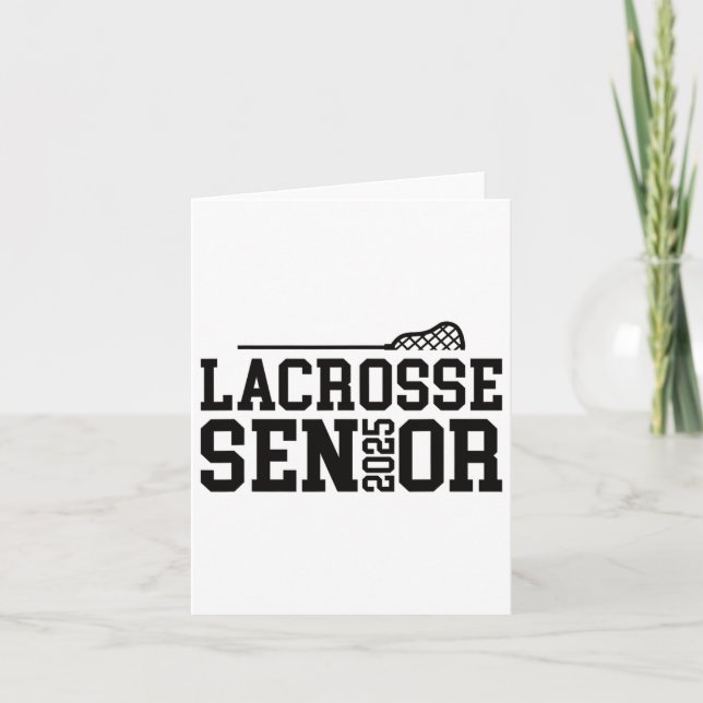 Cl Of 2025 Lacrosse Senior Night 2  Card (Front)