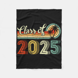 Cl Of 2025 Senior 2025 Retro Back To School Vintag Fleece Blanket