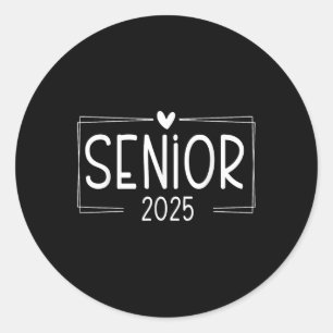 Cl Of 2025 Senior 25 High School Graduation  Classic Round Sticker