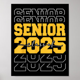 Cl Of 2025 Senior Gifts Funny Seniors 2025 Graduat Poster