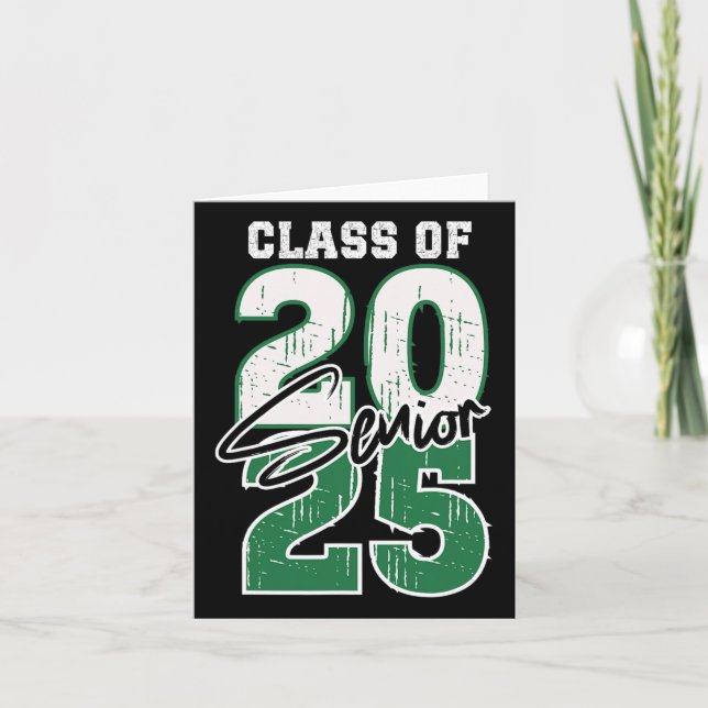 Cl Of 2025 Senior - Graduation 2025 Green  Card (Front)