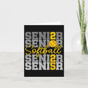 Cl Of 2025 Senior Softball Retro Graduation 2025 M Card