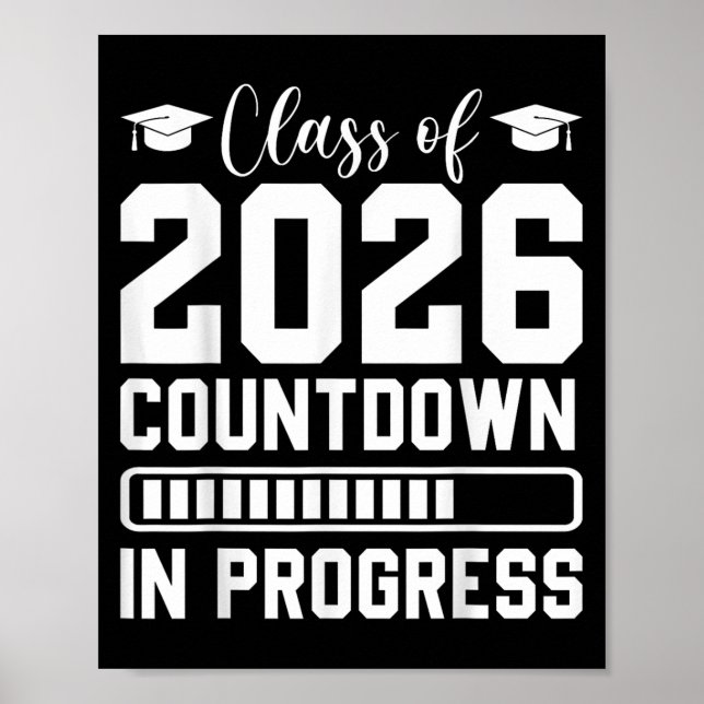 Cl Of 2026 Countdown In Progress Senior Graduate  Poster (Front)