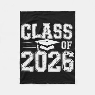 Cl Of 2026 Graduation Senior School Pride Fleece Blanket