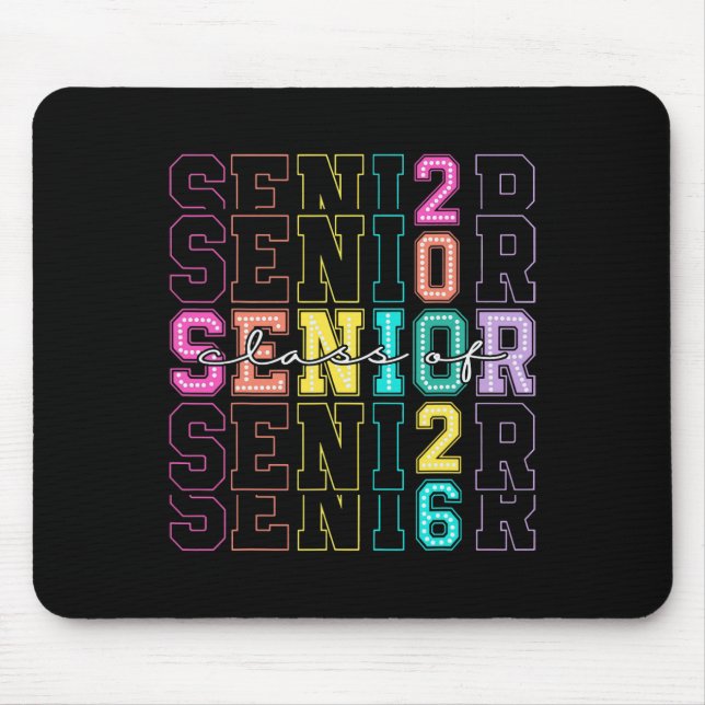 Cl Of 2026 Senior 2026 Back To School 2026 Graduat Mouse Pad (Front)