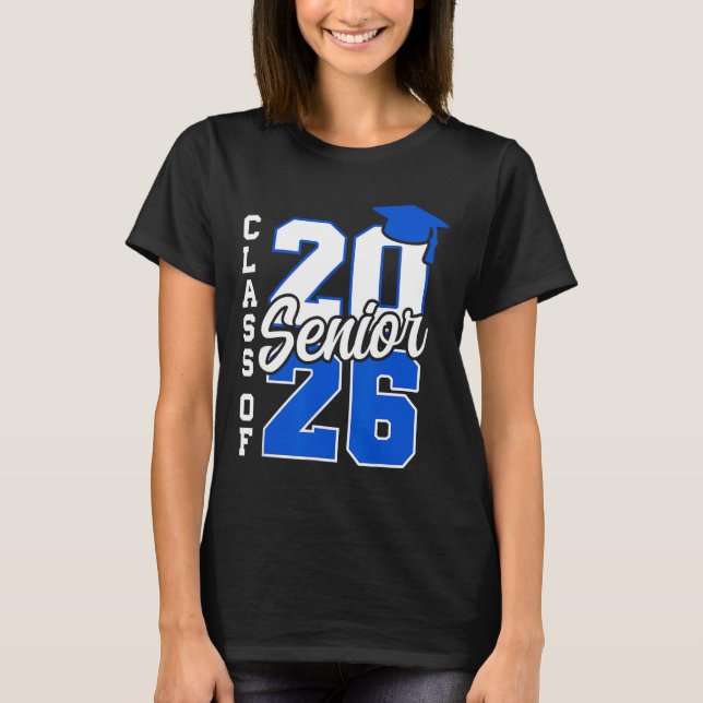 Cl Of 2026 Senior 2026 Ck To School 2025 Graduatio T-Shirt (Front)