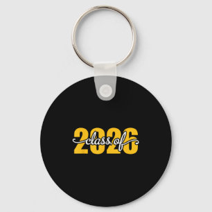 Cl Of 2026 Senior 26 High School Graduation Black Keychain