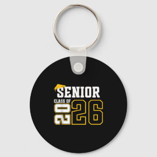 Cl Of 2026 Senior 26 High School Graduation Black Keychain