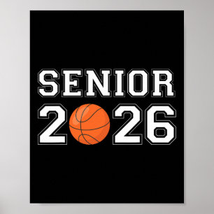 Cl Of 2026 Senior Sketll Men Boys Poster