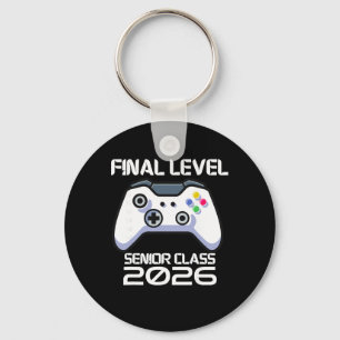 Cl Of 2026 Senior Video Game Final Level School Ga Keychain