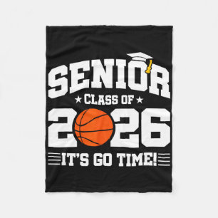 Cl Of 2026 - Senior Year Sketll Player - Senior 20 Fleece Blanket
