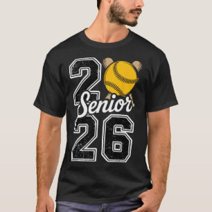 Cl Of 2026 Softll Senior 2026 Last Day Of School 2 T-Shirt