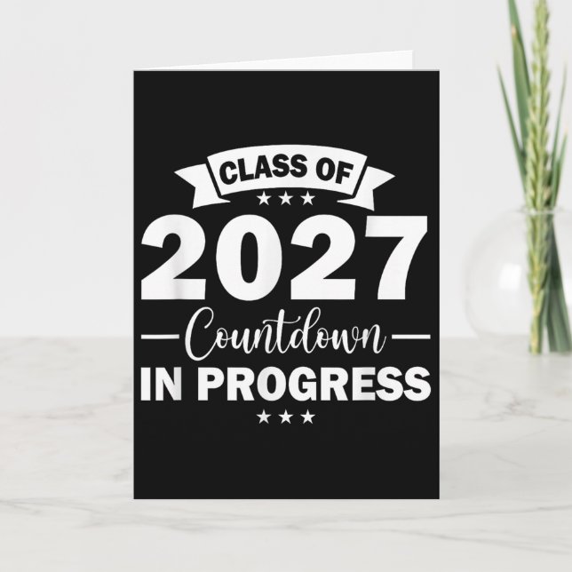 Cl Of 2027 Countdown In Progress Fun First Day Jun Card (Front)