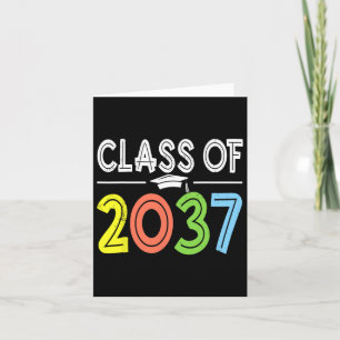 Cl Of 2037 Grow With Me First Day Of School Gradua Card