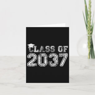 Cl Of 2037 Pre K Grow With Me Graduation Boys Girl Card