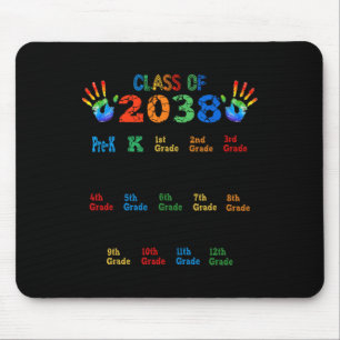 Cl Of 2038 Grow With Me Color Handprint Pre-k 12th Mouse Pad