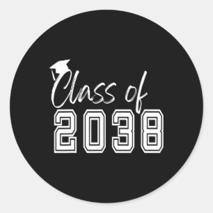 Cl Of 2038 Grow With Me First Day Of School Pre-k Classic Round Sticker