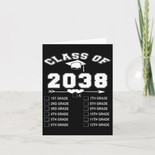 Cl Of 2038 Grow With Me Funny Kindergarten Back To Card