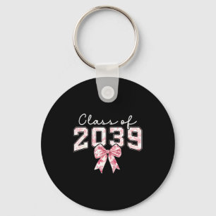 Cl Of 20&#; Grad Preppy Coquette Bow Girly Girl K Keychain