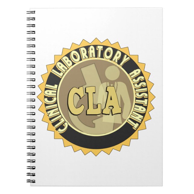CLA BADGE - CLINICAL LABORATORY ASSISTANT NOTEBOOK (Front)