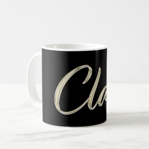 Claas Name whitegold Tasse Teetasse Kaffetasse Coffee Mug