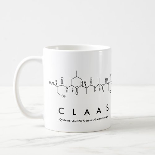 Claas peptide name mug