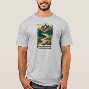 Clackamas River Oregon Colors T-Shirt